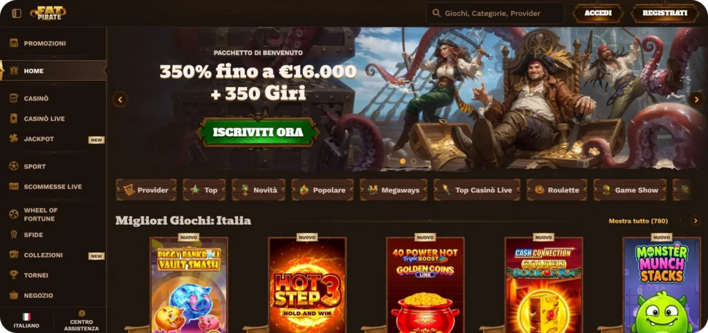 Home page di Fat Pirate