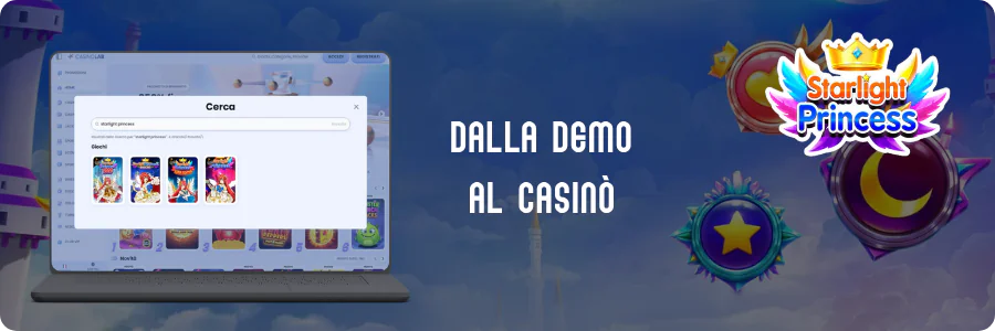 Lobby di un casinò italiano con Starlight Princess tra le slot