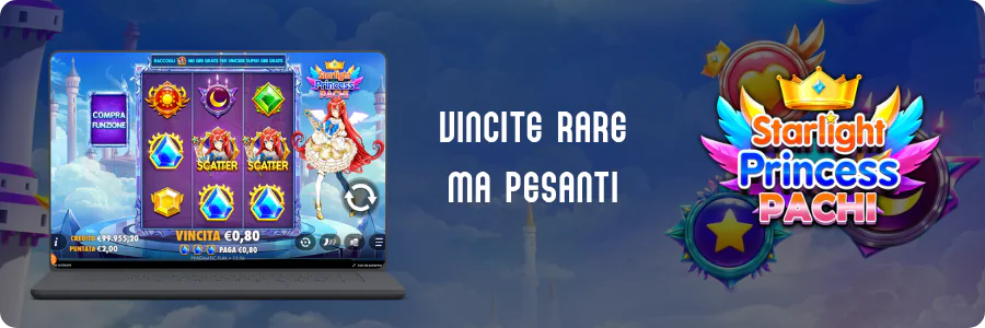 RTP e volatilità dichiarati di Starlight Princess Pachi