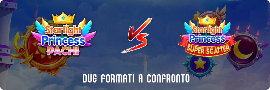 Confronto tra Starlight Princess Super Scatter e la versione Pachi